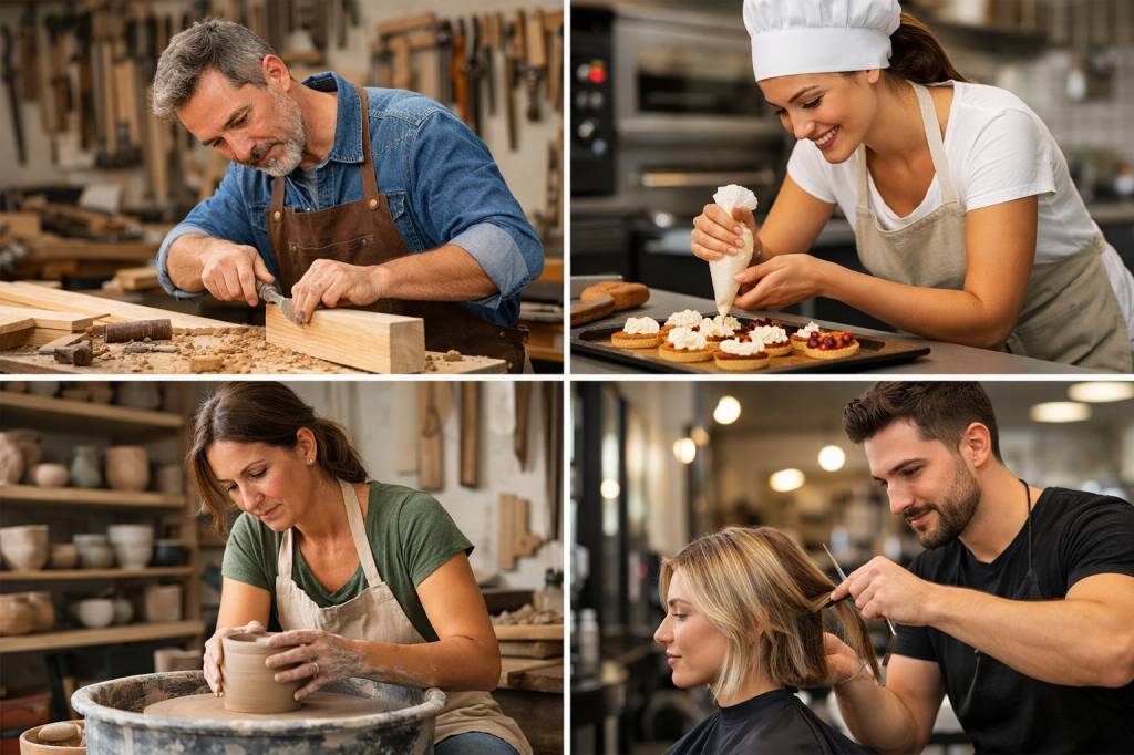 Changer de vie : 4 métiers de l'artisanat en formation continue